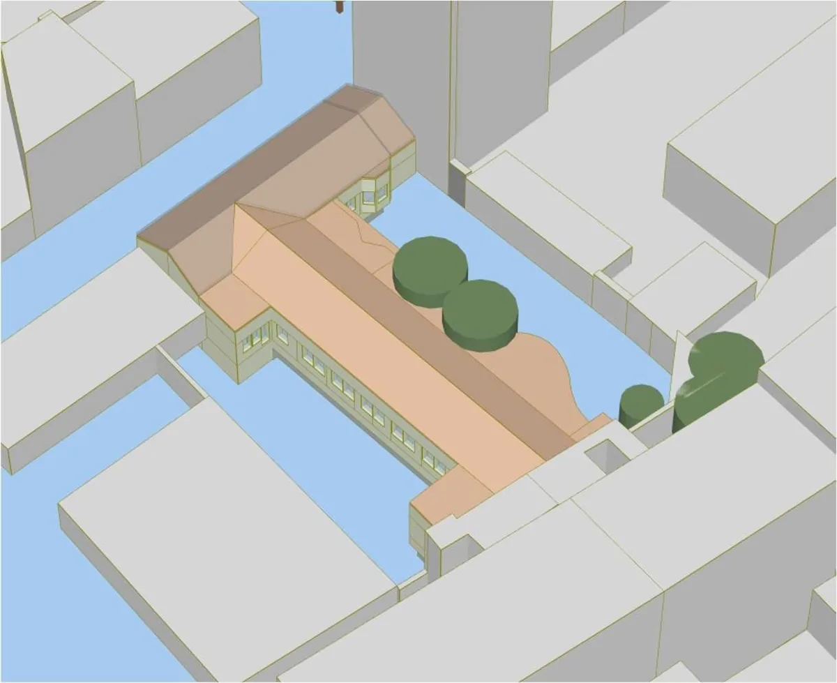 Modélisation 3D de la crèche réalisée pour l'audit énergétique